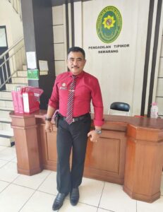 Imam Subiyanto, SH.MH saat usai sidang di (Tipikor) Semarang. Doc. Media Seruni.co.id.
