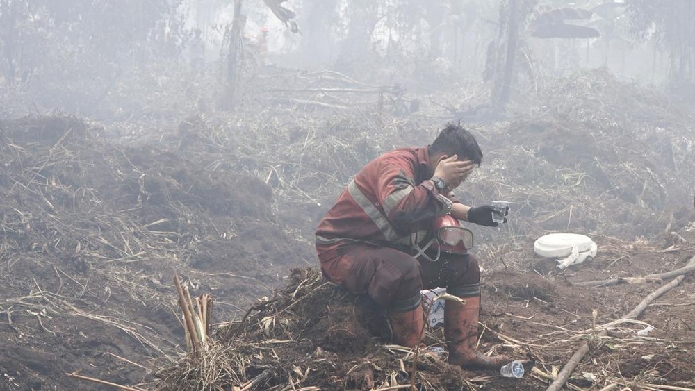 Riau Darurat Asap Ribuan Warga Terkena ISPA