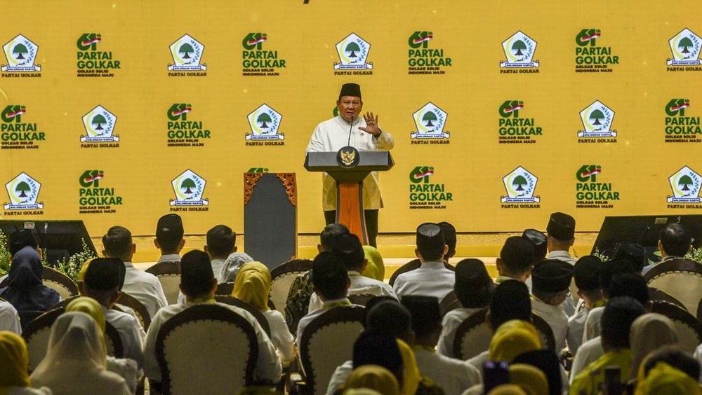Prabowo Bakal Hadiri HUT Golkar di Bandung