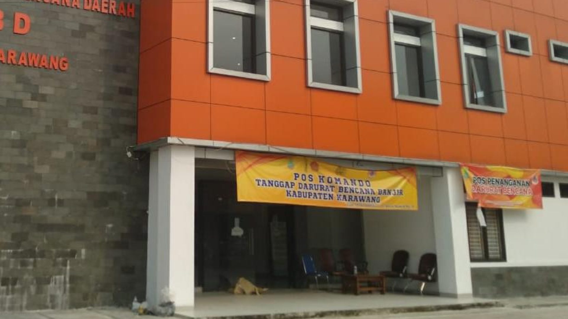 BPBD KARAWANG: Gedung Badan Penanggulangan Bencana Daerah Kabupaten Karawang. (Red/Mediaseruni)